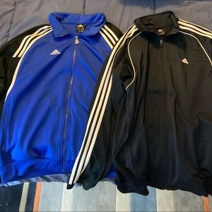 Bundle of 2 mens Adidas warm up jackets